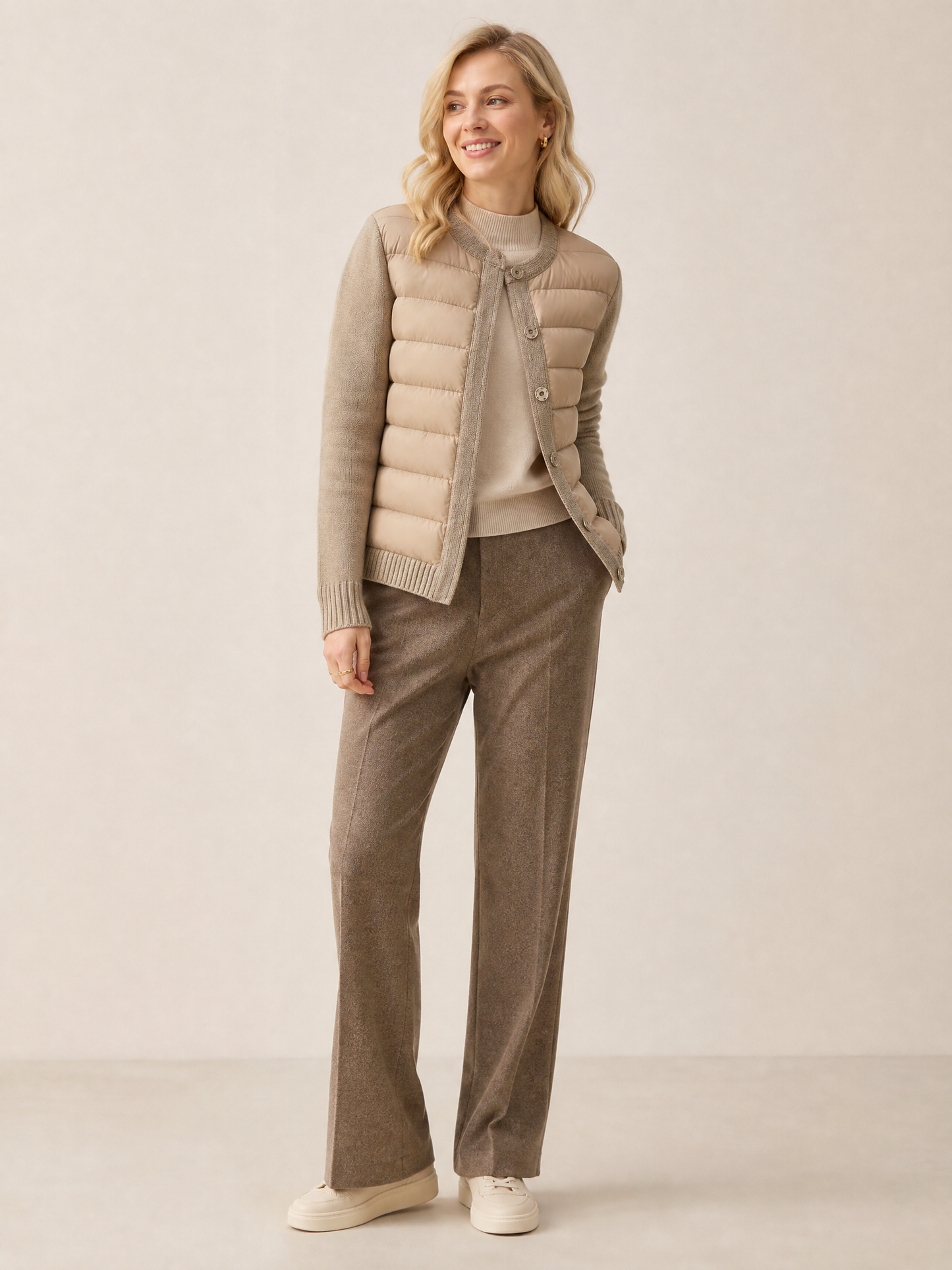 Women's Tailored Insulated Jacket in Khaki
