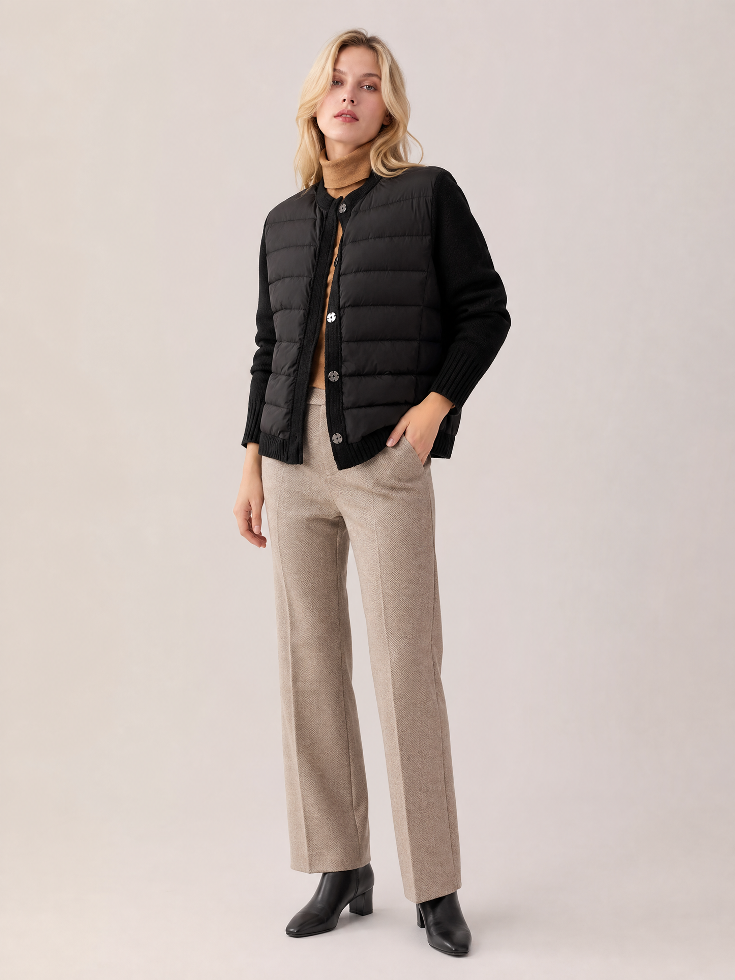 Women's Tailored Insulated Jacket in Black